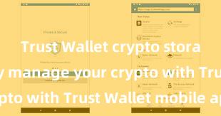 Trust Wallet crypto storage Securely manage your crypto with Trust Wallet mobile app